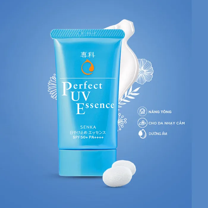 Review Kem Chống Nắng Senka Perfect UV Essence SPF50+ có tốt không