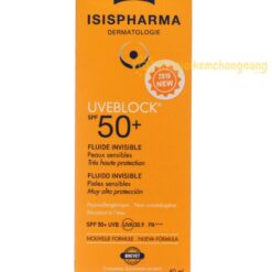 vỏ bao bì Kem chống nắng Isis Pharma Uveblock Fluid SPF50