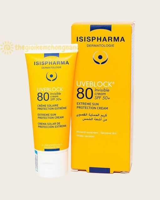 Kem chống nắng Isis Pharma Uveblock SPF80 Tinted Cream