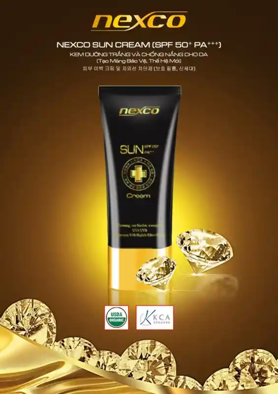 Kem chống nắng Nexco Sun Cream với chiết xuất từ thành phần thiên nhiên lành tính Kem chống nắng Nexco Sun Cream với chiết xuất từ thành phần thiên nhiên lành tính