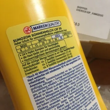 Thành phần kem chống nắng Sun Ozon LFS 50+