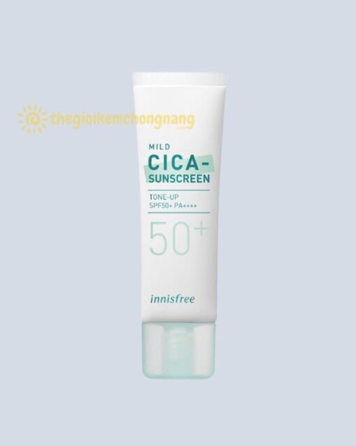 Kem chống nắng Innisfree Mild Cica Suncreen Tone Up SPF50+ PA++++