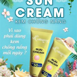 Kem Chống Nắng N-Collagen Sun Cream (100ml) SPF 50+PA+++ dưỡng da nhẹ