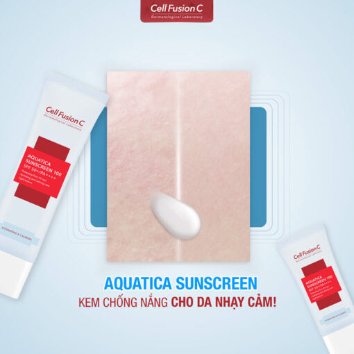 Kem chống nắng Cell Fusion C Aquatica Sunscreen 100 SPF 50+ PA+++ sáng da tức thì