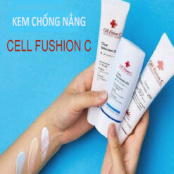 Kem chống nắng Cell Fusion C Cure Sunscreen 100 SPF50PA+++ có tác dụng dưỡng trắng, nâng tone