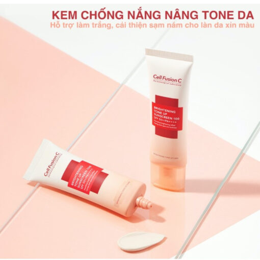 Kem chống nắng Cell Fusion C Derma Relief Sunscreen 10 SPF50+PA++++ chống nắng nâng tone