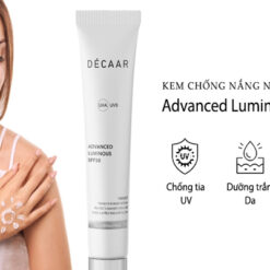 Kem chống nắng dạng kem nâng tone da Décaar Advanced Luminous SPF 50PA+++ chống nắng cực đỉnh