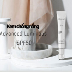 Kem chống nắng dạng kem nâng tone da Décaar Advanced Luminous SPF 50PA+++hương thơm nhẹ nhàng