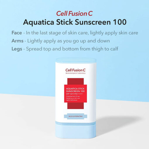 Sáp chống nắng Cell Fusion C Aquatica Stick Sunscreen 100 SPF50+ PA+++ dưỡng sáng da tốt