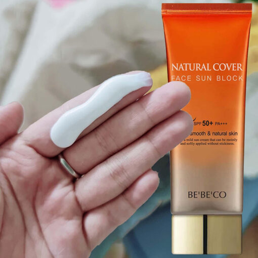 kem chống nắng dạng nền BeBeCo Natural Cover Face Sun Block SPF50+ PA +++ kiềm dầu