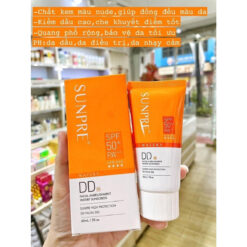 Kem chống nắng màu kem nền SUNPRE High Protection DD Facial Gel SPF50+/PA+++ thẩm thấu nhanh