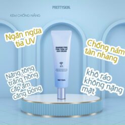 Kem chống nắng Pretty Skin Diamond Pure Pink Tone-Up Sun Cream SPF50+/PA++++ chỉ số chốn nắng cao