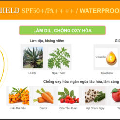 Kem chống nắng chịu nước thế hệ mới IASO SUN SHIELD SPF50+/PA++++ có thành phần lành tính