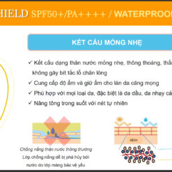 Kem chống nắng chịu nước thế hệ mới IASO SUN SHIELD SPF50+/PA++++ mỏng nhẹ