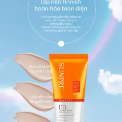 Kem chống nắng màu kem nền SUNPRE High Protection DD Facial Gel SPF50+/PA+++ thẩm thấu nhanh