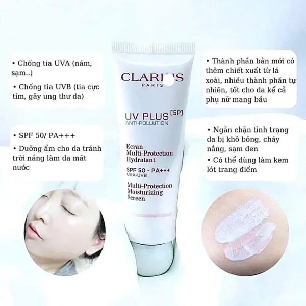 Công dụng của Kem Chống Nắng Clarins UV Plus SPF 50/PA+++