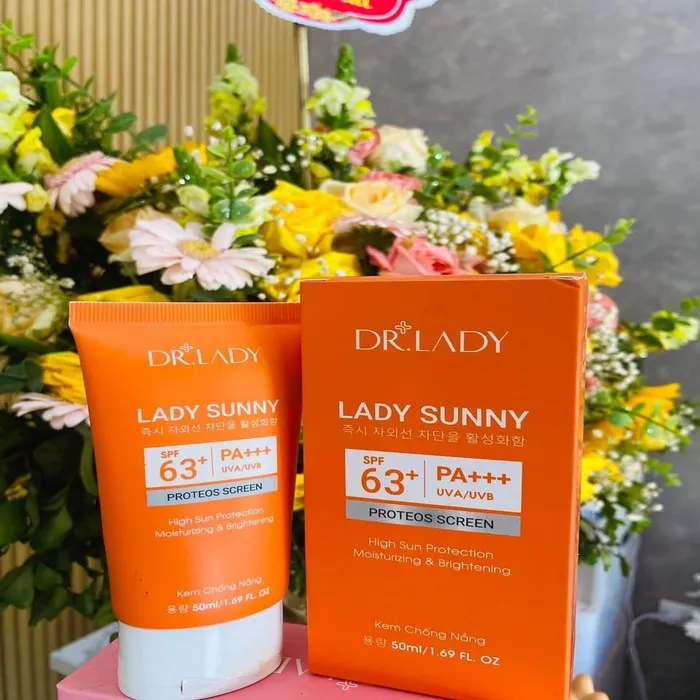 Kem chống nắng Dr.Lady Lady Sunny SPF 63+PA+++ siêu thẩm thấu