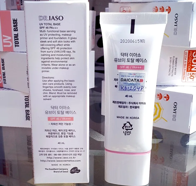 Kem trang điểm chống nắng Dr.IASO CC UV Total Base SPF46 PA+++ sáng tạo, đẹp