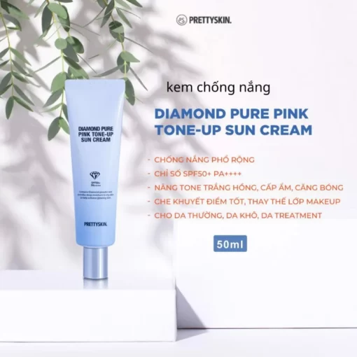 Kem chống nắng Pretty Skin Diamond Pure Pink Tone-Up Sun Cream SPF50+/PA++++ giá cả cạnh tranh