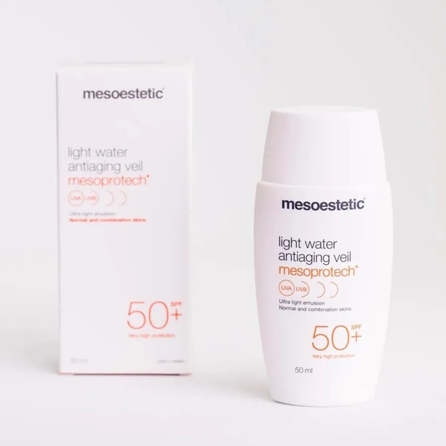 Mesoestetic Antiaging Veil Mesoprotech SPF50+ Kem chống nắng dưỡng sáng da