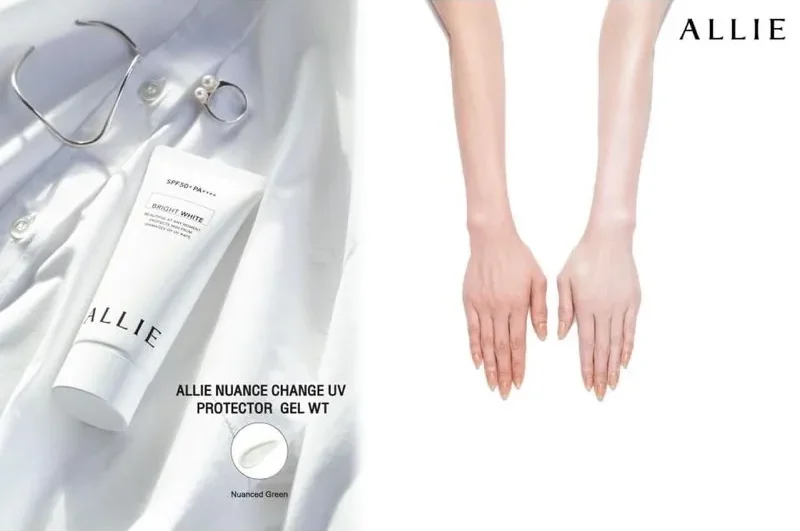 Kem Chống Nắng Allie Bright White UV Gel giúp sáng da tự nhiên Kem Chống Nắng Allie Bright White UV Gel giúp sáng da tự nhiên