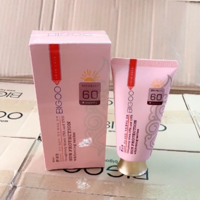 Bigoo Hàn Quốc SPF60 Kem chống nắng kết hợp kháng khuẩn & dưỡng da